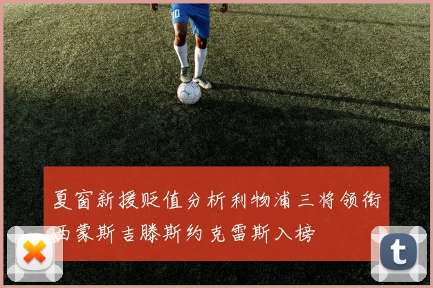 夏窗新援贬值分析利物浦三将领衔西蒙斯吉滕斯约克雷斯入榜