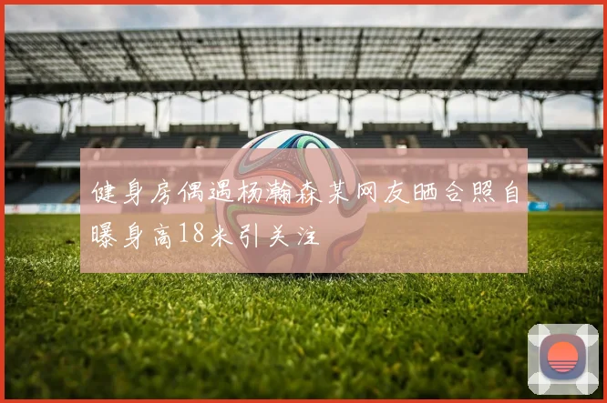 健身房偶遇杨瀚森某网友晒合照自曝身高18米引关注