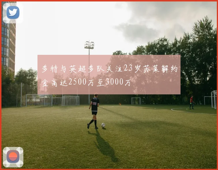 多特与英超多队关注23岁苏莱解约金高达2500万至3000万